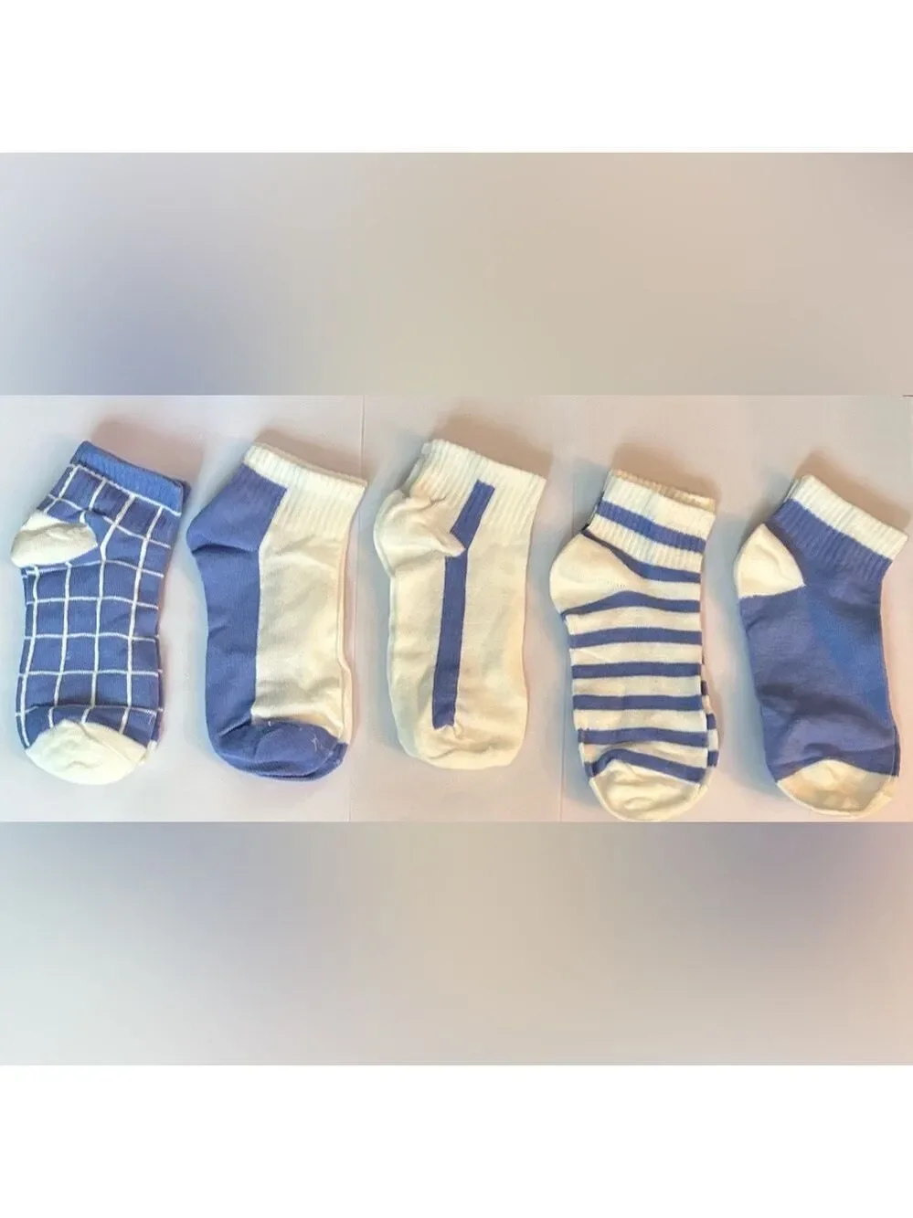 5 Pairs of Low Cut Socks Fits shoe size 5 to 9 NEW